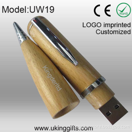 Wooden Ballpen USB Flash Drive